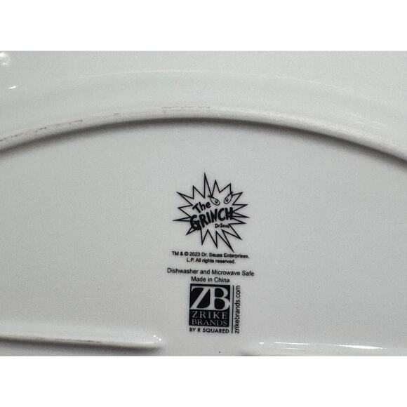 Dr. Seuss How the Grinch Stole Christmas Cindy Lou Oval Platter Zrike - Picture 2 of 2